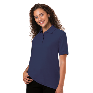 LADIES AVENGER MICRO PIQUE S/S POLO NAVY 2 EXTRA LARGE SOLID