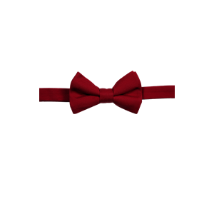 MENS TEFLON TREATED BOW TIE  -  BURGUNDY ONE SIZE TIE SOLID