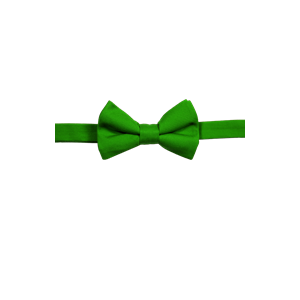 MENS TEFLON TREATED BOW TIE  -  KELLY ONE SIZE TIE SOLID