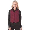 LADIES TEFLON TWILL VEST  -  BURGUNDY 2 EXTRA LARGE SOLID