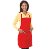 BIB APRON TEFLON  -  RED ONE SIZE WAIST SOLID