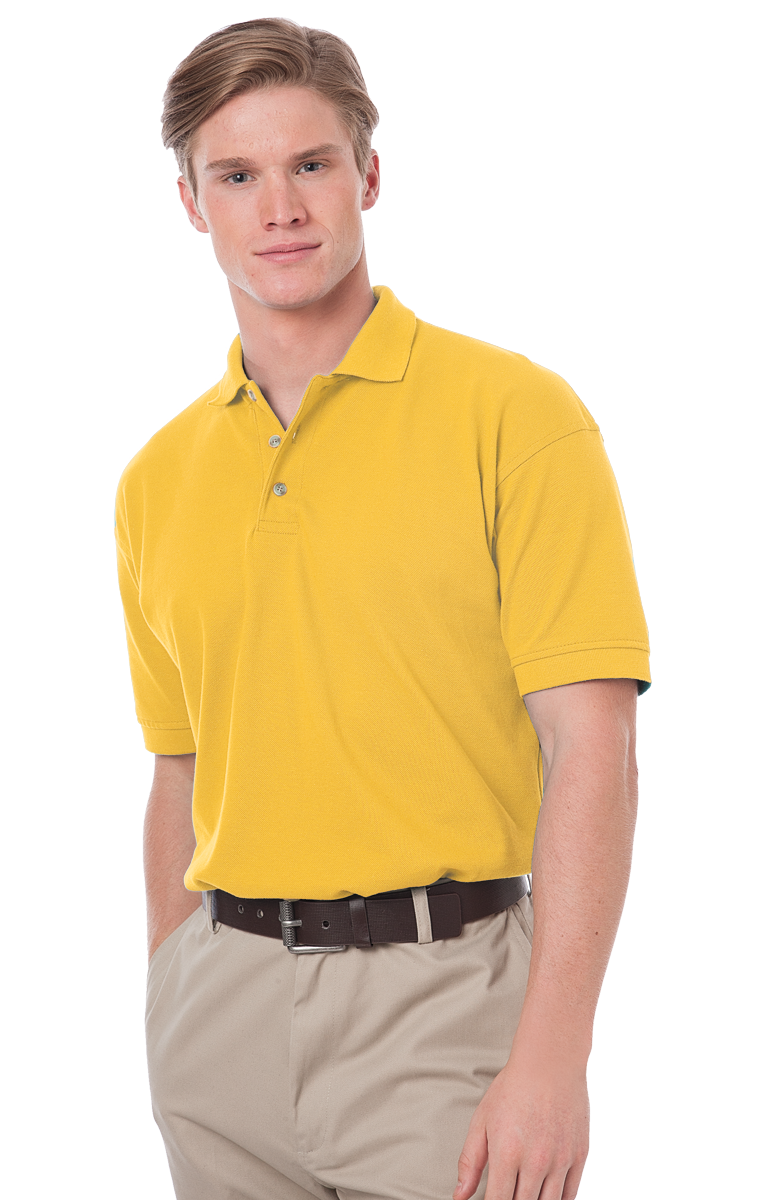 Download 2201-YEL-XL-SOLID|BG2201|Men's 100% Cotton Polo