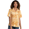 UNISEX SHORT SLEEVE TONAL CAMPSHIRT 65/35 POLY/ COTTON  -  MANGO 2 EXTRA LARGE PRINT