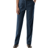 LADIES FLAT FRONT TEFLON TREATED TWILL PANTS  -  NAVY LENGTH 28 WAIST 2