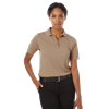 LADIES IL-50 POLO NO POCKET  -  TAN 2 EXTRA LARGE SOLID