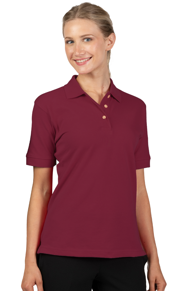 Burgundy//Original Penguin Tipped Placket Pique S/S Slim Earl Polo Shirts  Brown / Burgundy