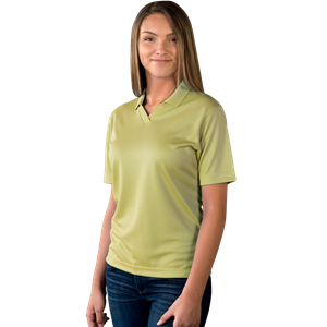LADIES SOLID WICKING V-NECK  -  VEGAS GOLD 2 EXTRA LARGE SOLID