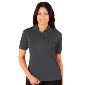 LADIES WICKING SOLID SNAG RESIST POLO   -  GRAPHITE 2 EXTRA LARGE SOLID