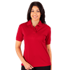 LADIES WICKING SOLID SNAG RESIST POLO   -  RED 2 EXTRA LARGE SOLID