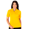 LADIES WICKING SOLID SNAG RESIST POLO   -  YELLOW 2 EXTRA LARGE SOLID