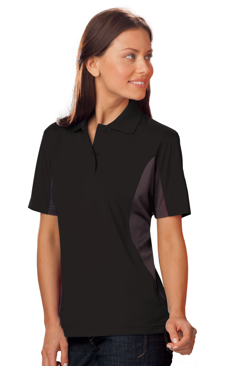 Ladies&#8216; Snag Resistant Colorblock Polo-Blue Generation