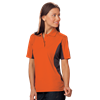 LADIES COLOR BLOCK WICKING  -  ORANGE 2 EXTRA LARGE TRIM GRAPHITE