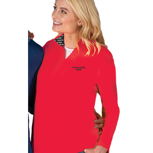 YOUR LOGO HERE ATHLETIC 1/4 RED 2 EXTRA LARGE SOLID