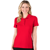 LADIES ULTRA LUX POLO  -  RED EXTRA SMALL SOLID