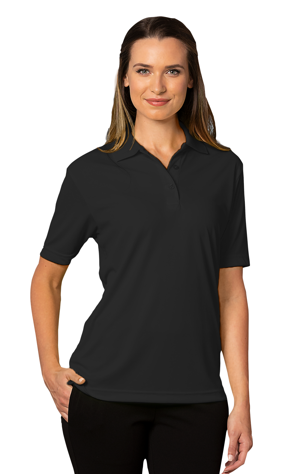 Ladies&#8216; Value Wicking S/S Polo-Blue Generation