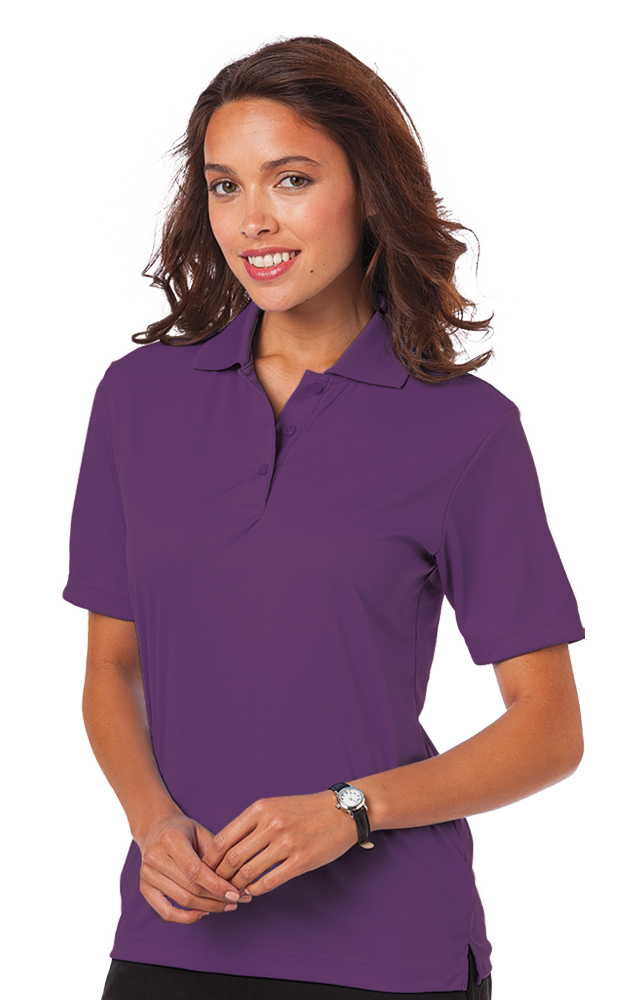 6300-PUR-2XL-SOLID|BG6300|Ladies' Value Wicking S/S Polo