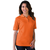 LADIES VALUE SOFT TOUCH PIQUE POLO  -  ORANGE 2 EXTRA LARGE SOLID