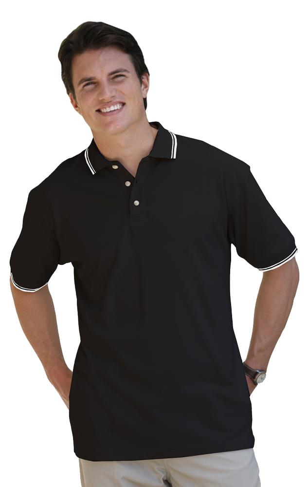 Men&#8216;s Superblend Tipped Polo-Blue Generation