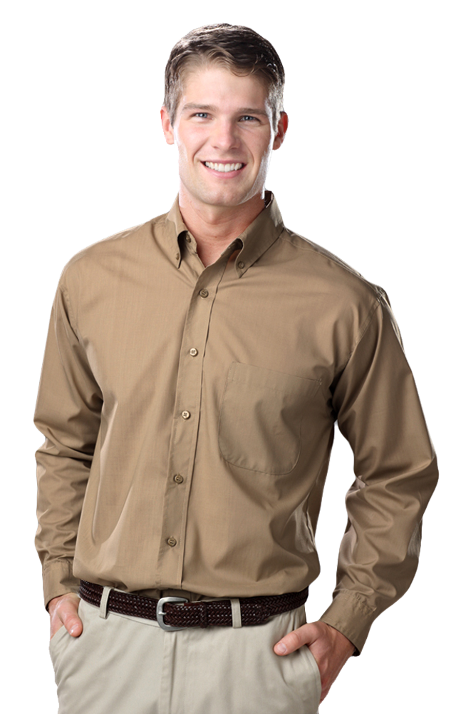 Download 7210-TAN-6XL-SOLID|BG7210|Men's L/S Value Poplin Shirt