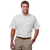 MENS SHORT SLEEVE TEFLON TWILL  -  WHITE 2 EXTRA LARGE SOLID