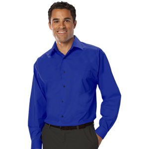 7218-ROY-S-SOLID|BG7218|Men's L/S Stretch Poplin Shirt