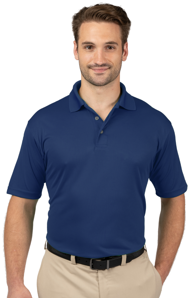 7219-NAV-XS-SOLID|BG7219|Men's Wicking S/S Polo