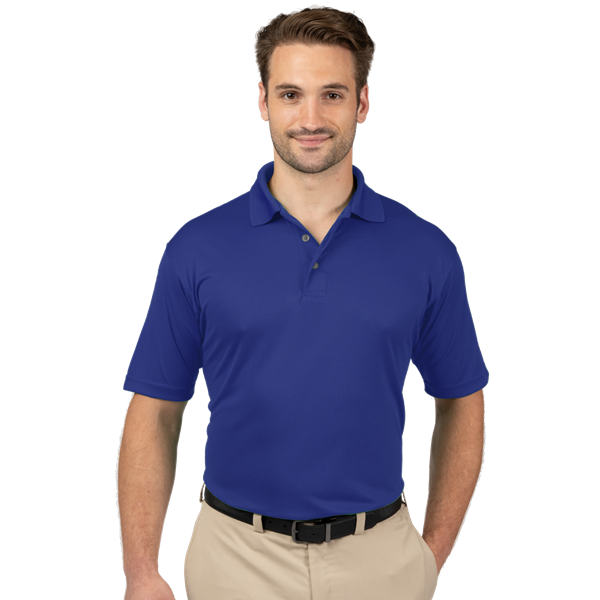 7219-ROY-LT-SOLID|BG7219|Men's Tall Wicking S/S Polo