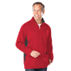 MENS WICKING 1/2 ZIP BLOCKED  -  RED 2 EXTRA LARGE TRIM GRAPHITE