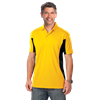MENS COLOR BLOCK WICKING  -  YELLOW EXTRA LARGE TRIM BLACK