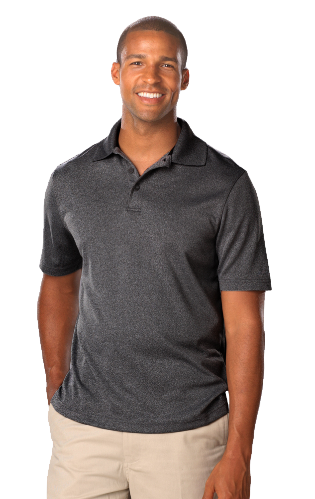 7229-HBL-4XL-SOLID|BG7229|Men's Heathered Polo