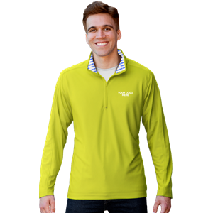 YOUR LOGO HERE ATHLETIC 1/4 OPTIC YELLOW 2 EXTRA LARGE SOLID