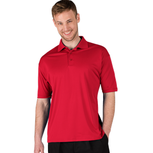 MENS ULTRA LUX POLO###  -  RED 3 EXTRA LARGE SOLID