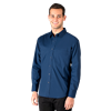 MENS SUPERBLEND POPLIN L/S UNTUCKED SHIRT  -  NAVY 2 EXTRA LARGE SOLID