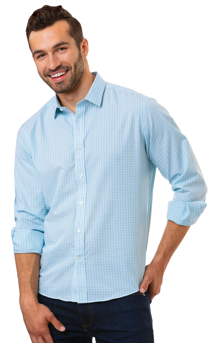 Buy Mens L/S Tricolor Plaid - Blue Generation Online at Best price - PR