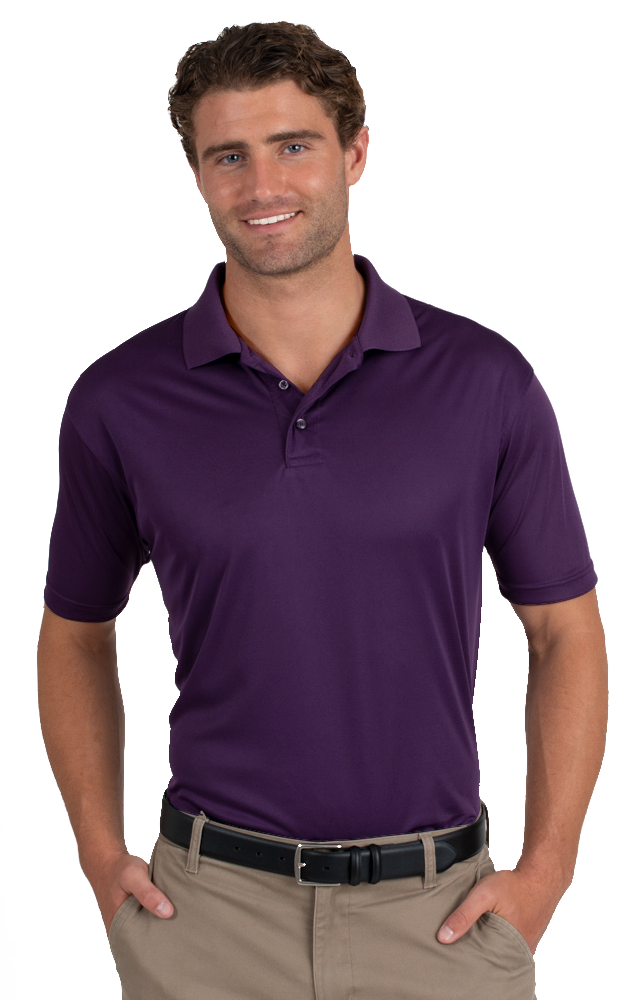 7300-PUR-S-SOLID|BG7300|Men's Value Wicking S/S Polo