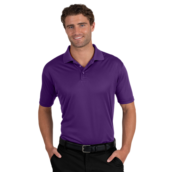 7300-PUR-S-SOLID|BG7300|Men's Value Wicking S/S Polo