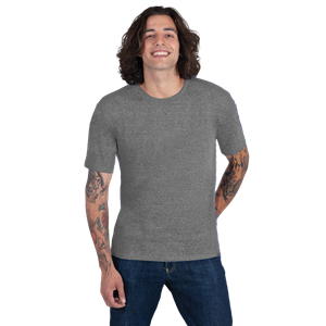 ADULT TRIBLEND SHORT SLEEVE CREW NECK TEE  -  GREY 2 EXTRA LARGE SOLID
