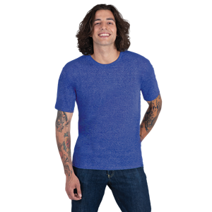 ADULT TRIBLEND SHORT SLEEVE CREW NECK TEE  -  ROYAL EXTRA SMALL SOLID