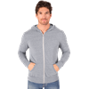 ADULT TRIBLEND ZIP FRONT HOODIE  -  LIGHT GREY EXTRA SMALL SOLID