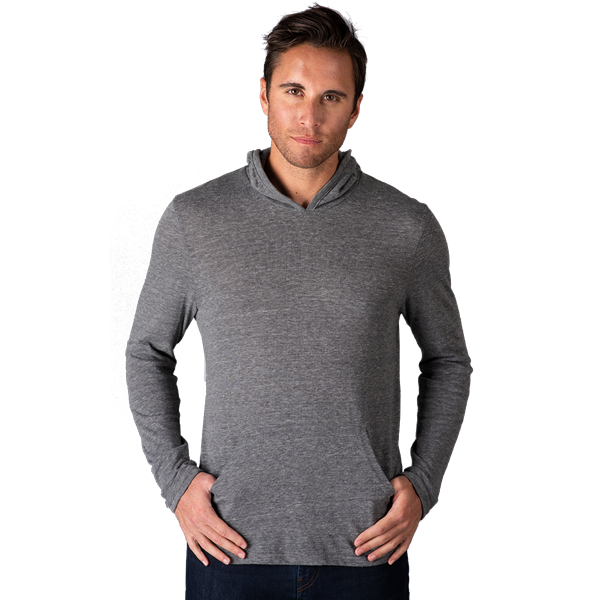 ADULT TRIBLEND PULLOVER HOODIE  -  GREY 2 EXTRA LARGE SOLID