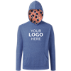 Americana Adult Triblend Pullover Hoodie BLUE 2 EXTRA LARGE SOLID