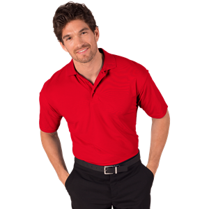 MENS S/S VALUE PIQUE POLO  -  RED 2 EXTRA LARGE SOLID