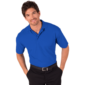 MENS S/S VALUE PIQUE POLO  -  ROYAL 2 EXTRA LARGE SOLID