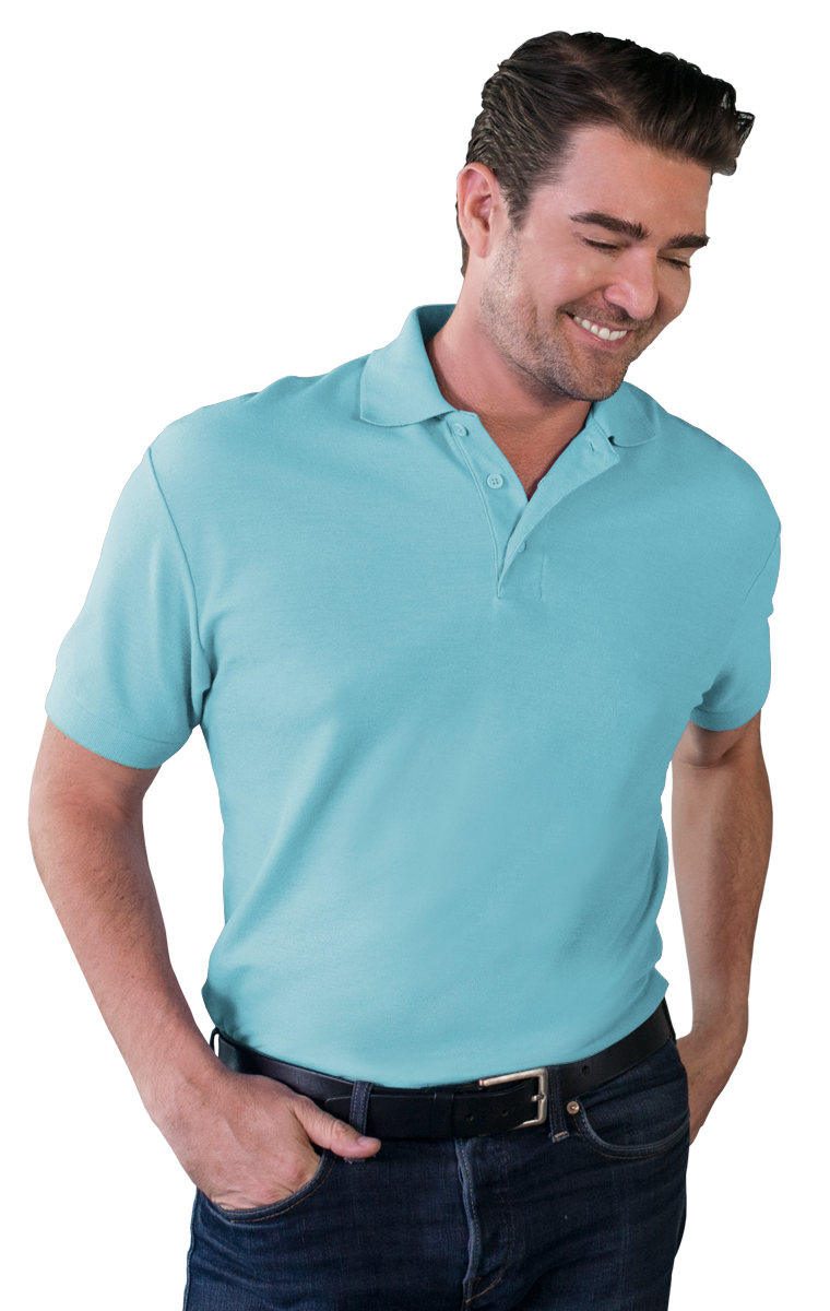 Men&#8216;s Soft Touch S/S Pique Polo-Blue Generation