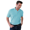 MENS VALUE SOFT TOUCH PIQUE POLO -  AQUA EXTRA LARGE SOLID