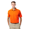 MEN'S HIGH VISIBILITY PIQUE POLO SOLID  -  ORANGE 2 EXTRA LARGE SOLID