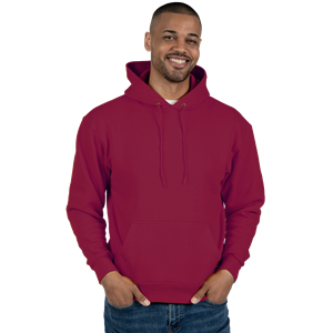 ADULT FLEECE PULLOVER HOODIE  -  BURGUNDY 2 EXTRA LARGE SOLID