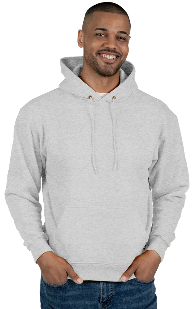 9301P-GRY-XS-SOLID|BG9301P|Adult Pullover Hoodie