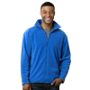 MENS POLAR FLEECE JACKET  -  BLUE SMALL SOLID