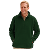 ADULT POLAR FLEECE L/S 1/2 ZIP PULLOVER  -  HUNTER 2 EXTRA LARGE SOLID